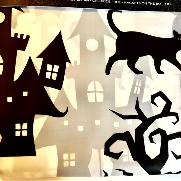 Halloween Hocus Pocus Haunted Peva Shower Curtain with Metal Grommets Cats - Picture 3 of 6